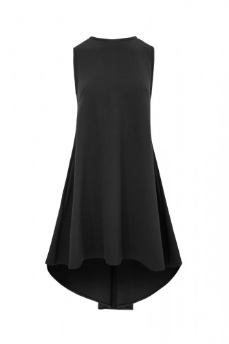 Czarna, asymetryczna sukienka