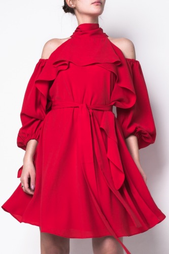 Krótka czerwona sukienka