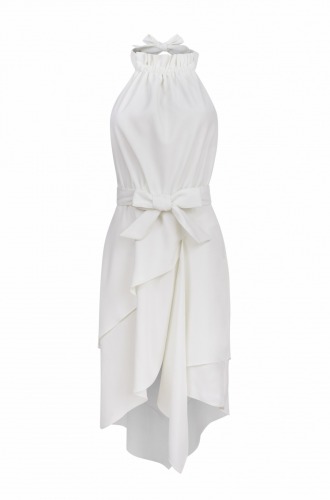 Krótka biała sukienka